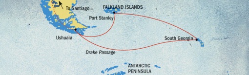 Map of the voyage